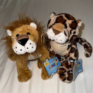 Webkinz Lion and Leopard Bundle NWT with Sealed Codes